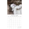 2026 Square Wall Calendar, Cat Portraits, 16-Month Black and White Photos with 180 Reminder Stickers (12x12 In) - 3 of 4