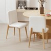 Lirago Dining Chairs with Wood Legs Set of 2  Natural 23x18.5 - 2 of 4