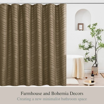 LunaLulinlk Boho Farmhouse Shower Curtain