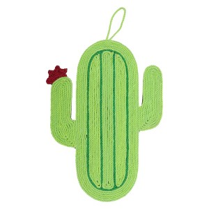 Unique Bargains Cat Scratch Pad with Flower Pattern for Indoor Outdoor Green - 1 of 4