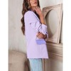 Blazer Jacket For Women Lapel Long Sleeve Open Front Business Fashion Button Blazers Outfits With Pockets - 3 of 4