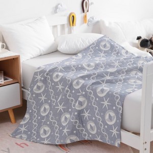 3 Layer Muslin Cotton Toddler Blanket, Super Soft and Warm Crib Blanket - NTBAY - 1 of 4