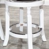 NicBex 30" Fabric/Leather Swivel Bar Stools,Counter Height Bar Stools with Padded Seat,360° Rotating Barstools for Kitchen Island & Home Bar - 4 of 4