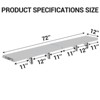 Folding Concession Shelf  - 304 Stainless Steel, Wall Mount, Drop Down, for Food Truck, BBQ, Restaurant - 3 of 4
