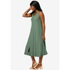 Jessica London Women's Plus Size Button Down Gauze Dress - 4 of 4