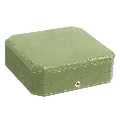 Unique Bargains Cuboid Velvet Paper Soft Touch Jewelry Box
