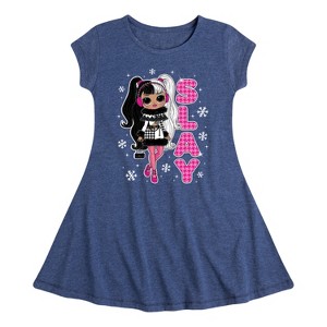 Girls' - LOL Surprise! - Winter Dolls Fit & Flair Cap Sleeve Dress - 1 of 3