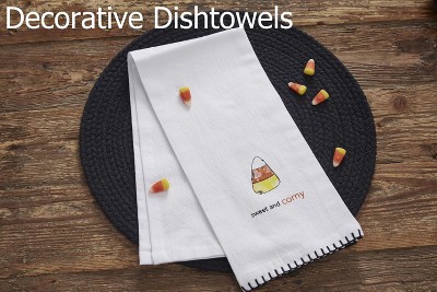 Fall Cotton Striped Table Runner 14" x 16"