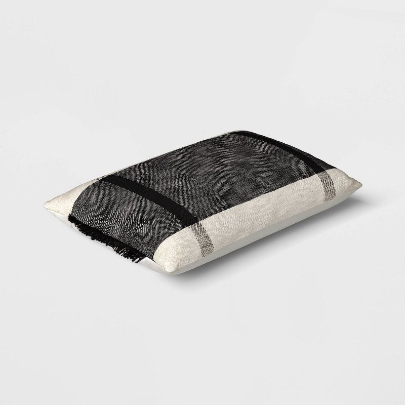 Oversized Textured Woven Cotton Striped Lumbar Throw Pillow - Threshold™, 4 of 8