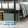 Lirago King Size 14" Classic Metal Platform Bed with Iron-Art Headboard, Under-Bed Storage, Heavy-Duty Slats, No Box Spring Required, Black - 3 of 4