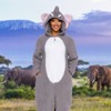 FUNZIEZ! Sherpa Elephant Slim Fit Adult Unisex Novelty Union Suit - image 2 of 4