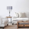 Romantic Sheer Shade Table Lamp with Hanging Crystals - Elegant Designs - 4 of 4