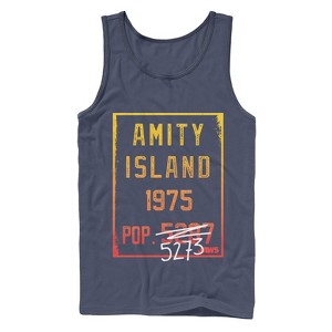 Men's Jaws Amity Island Population Tank Top - 1 of 3