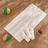 Isla Jade 4pk Oversized Cotton Pastel Cabana Beach Towels - 2 of 4