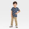 Toddler Boys' Short Sleeve Jersey Knit Dino T-Shirt - Cat & Jack™ Navy Blue - image 3 of 3