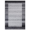 Machine Washable Bordered Rug Indoor Modern Geometric Area Rugs Low Pile Rug Abstract Carpet, 2' x 5' Gray - 2 of 4