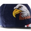 Anna-Kaci Embroidered American Eagle Stylish Baseball Cap with Patriotic Flag Design - 4 of 4
