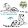 Saphed The White Tiger - Squeeze Me! - 17 Inch Stuffed Animal Plush - 4 of 4