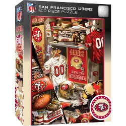MasterPieces Game Day 500 Piece Jigsaw Puzzle for Adults - NFL San Francisco 49ers Locker Room - 15"x21"