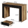 Tribesigns Modern Computer Desk with 2 Drawers, 47.24-Inch Wood Writing Desk with Storage - 3 of 4