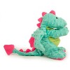 goDog Dragons Squeaky Plush Dog Toy, Chew Guard Technology, Seafoam, Large - 2 of 4