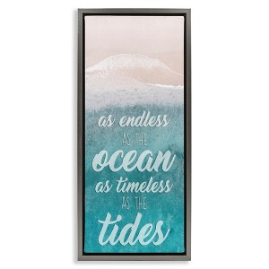 Stupell Industries Timeless As Tides Beach Phrase, 15" x 31" - 1 of 4