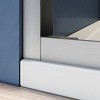 NicBex Shower Door 56-60"W x 57"H Semi Frameless Double Sliding Glass Tub Door with 1/4" (6mm) Clear Tempered Glass - 3 of 4