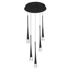 ET2 Lighting Pierce 5 - Light Pendant in  Black - 1 of 4
