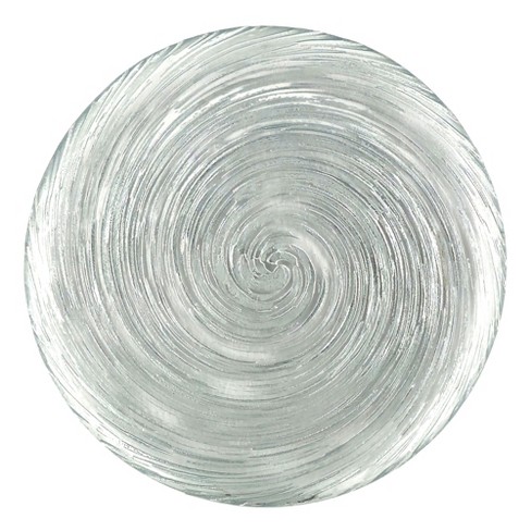 Slickblue Artistic Handmade Glass Dinner Plates with Captivating Vortex Design - Set & Color Options - image 1 of 4