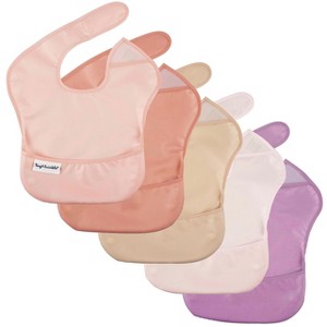 Tiny Twinkle Mess-Proof and Waterproof Baby Food Bib for Boys or Girls, Machine Washable and BPA-Free w/Adjustable Closure - 1 of 4