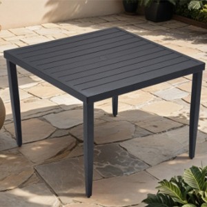 Lightweight Aluminum Frame Square Table For Lawn, Garden, - 1 of 4