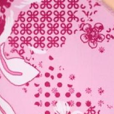 light pink mosaic floral