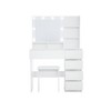 NicBex Makeup Vanity Desk with Mirror and Light,Modern Makeup Table with Drawers for Bedroom,White - 4 of 4