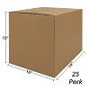 UOFFICE Pack of 25 Corrugated Boxes 14" x 10" x 10" Shipping Boxes - 3 of 4