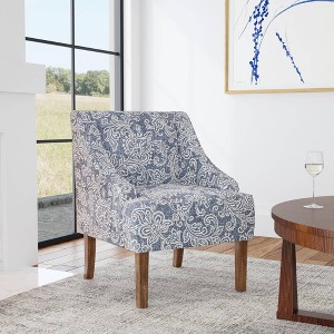 Classic Swoop Arm Chair Jacobean Print - HomePop - 1 of 4