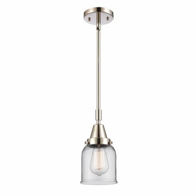Bell - 1 Light Stem Hung Mini Pendant In Industrial Style-11.13 Inches Tall and 5 Inches Wide