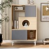 Bookcase Modern with Enclosed Shelves and Pet-Friendly Design for Living Room 28in Wide - 3irtyhousy - 3 of 4