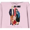 Spy X Family Forger Family & Logo Long Sleeve Cradle Pink Men's Hooded Sweatshirt - 2 of 3
