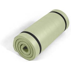 Extra Thick 1-Inch Yoga Mat, High Density Non-Slip Exercise Mat with Strap for Home Gym, Pilates, Workouts, Multiple Size Options - 1 of 4