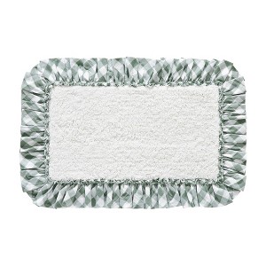 April & Olive Annie Buffalo Green Check Bathmat 20x30 VHC Brands - 1 of 3