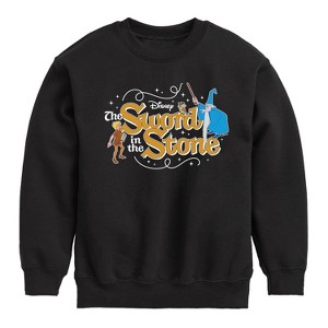 Boys' - Disney - Sword In The Stone Character Group Graphic Long Sleeve Fleece Sweatshirt - 1 of 4