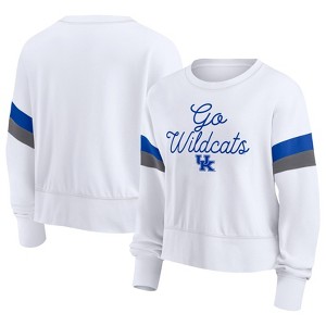 NCAA Kentucky Wildcats Women's White Terry Crew Neck Sweatshirt - 1 of 3