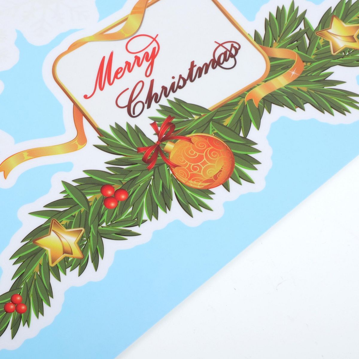 Unique Bargains Window Films Christmas Collection Stickers 1 Piece Polyvinyl Chloride Colorful 11.4"x8.3" 1Set - thumbnail 8