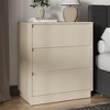 Heynemo Wide Nightstand Set of 2 with 3 Drawers, Modern Chest of Drawers for Bedroom, Large End Table with Hidden Pull-out System - 2 of 4