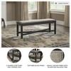 Signature Design by Ashley Tyler Creek Dining Bench, Black/Brown - 3 of 4