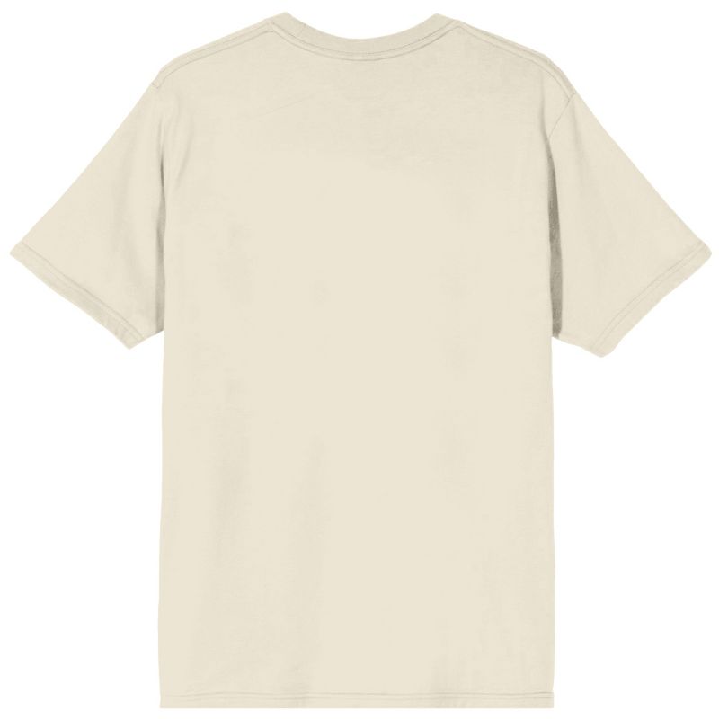 Sesame Street Grandma Nell & Family Crew Neck Short Sleeve Natural Men's T-shirt, 3 of 4