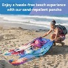 Catalonia Funny Printed Hooded Beach Towel - Quick-Dry Microfiber Sand-Free Swim Cape for Adults, Kids, Family - Lightweight Travel & Pool Cover-Up - 3 of 4