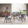 NicBex Modern Mid-Century Upholstered Dining Chairs Set of 2 with Curved Backrest,Sleek Design Kitchen Chairs,Living Room Chairs - 4 of 4