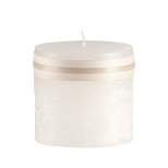 Northlight 3.25" White Traditional Cylindrical Outdoor Pillar Candle