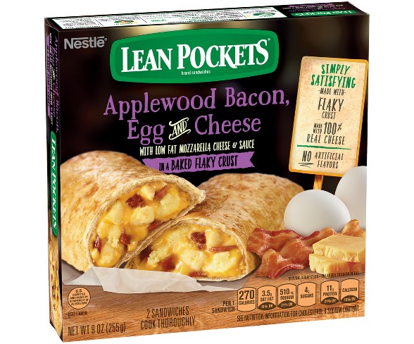 Lean Pockets Applewood Frozen Bacon-Egg &#38; Cheese - 2ct/9oz